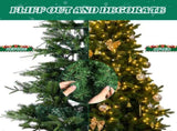 7.5 FT Artificial Christmas Tree with DIY 400 Warm White LED Lights, Hinged Xmas Pine Tree with Tree 54573229