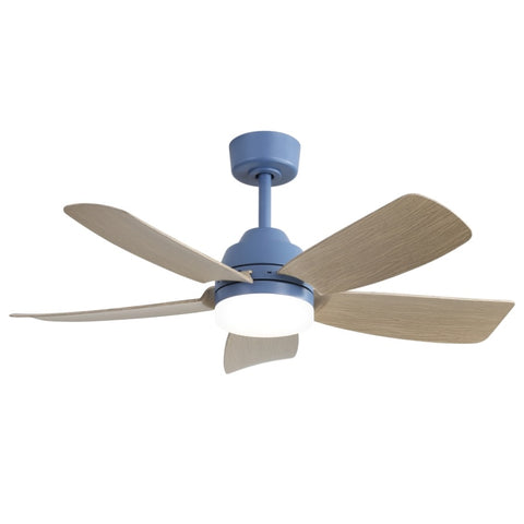 ZUN 42 Inch Ceiling Fans with LED Light 22W and Remote Control 5 ABS Fan Blades for Bedroom, Living W934P242549