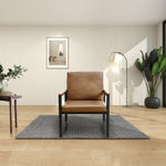 ZUN Lounge, living room, office or the reception area Leathaire accent arm chair with Extra thick padded W1359P194171