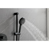 Shower System with Shower Head, Hand Shower, Slide Bar, Bodysprays, Shower Arm, Hose, Valve Trim, W2287141182