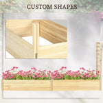 ZUN Wooden Planter、Flower shelf,Wood Planter Box 06109678