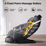 ZUN Massage Chairs SL Track Full Body Massage Recliner with Foot Roller,Airbag Massage,Zero Gravity, W73063478