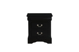 Louis Black Finish Philippe III Nightstand B2726P257333