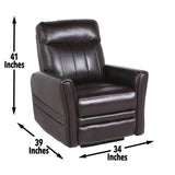 Sophisticated Contemporary Motion Upholstery - Top-Grain Leather, Power Leg Rest, Articulating B081107531