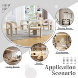 COOLMORE Contemporary Designed Velvet Fabric Upholstered Accent/Dining Chair /Barrel Side Chairs W395P224764