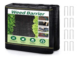 XISHAN 3'X100' Black HDPE 90 Gram Weed Barrier Fabric 87704536