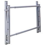 Wall-Mounted Folding Tire Storage, 30.5 to 50.5 Inches Wide, Supports 300 Pounds, Silver 96394660