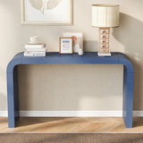 U_STYLE Minimalist Acacia Vneer Entryway Table with Two Legs,Stylish and Elegant Design,Suitable for N711P213374V