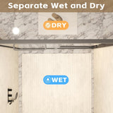 56-60" W 72" H Tempered Glass with Explosion Proof Film, Aluminum Frame Double Sliding Shower Door, W1675P288871