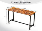 43-Inch Bar Table - 209 lbs Capacity Pub Height Table with Durable MDF Top & Metal Frame, 83828257