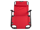 Portable Dual Purposes Extendable Folding Reclining Chair Red 11154818