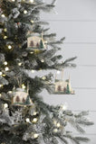 5x3.5x4" Cardboard Lited Tent Ornament, Decorative Hanging Christmas Tree Ornaments for Holiday W2078P253834