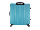 ABS Trolley Case 20in 24in 28in 3PCS Suitcase Set Striped Textured Suitcase Blue 78716673