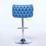 A&A Furniture,Swivel Barstools Adjusatble Seat Height With Chrome Base, Modern PU Upholstered Bar W1143P193494