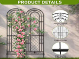 2 Pack 16" x 61" Rustproof Iron Garden Trellis 19656010