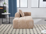UNITED WE WIN Chenille Loveseat Sofa,Minimalist Modular Couches Sleeper for Living Room Bedroom W1568P255134
