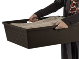 Wide 3 Drawer Tower, Plastic Storage Organizer with Removable Decorative Bins, Easy to Assemble - No 76525464