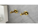 6 Piece Brass Bathroom Towel Rack Set Wall Mount 25891785