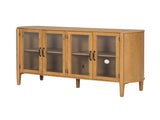 Storage cabinet at the entrance to the living and dining room, large size, 4 doors, stylish style, N780P330603N