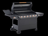 6 Burner BBQ Propane Gas Grill with Side Burner 72000 BTU Output Stainless Steel Barbecue Grill with 66947950