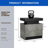 Nightstand LED Bedside Table Cabinet Lights Modern End Side with 2 Drawers for Bedroom W2178138727