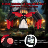 10ft Wide 5ft Tall Giant Halloween Inflatable Spider - LED Head Light 2 Red Eye Tunnel Lights, 52148484