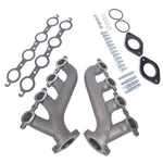 ZUN LS Swap Cast Iron Manifold Headers for Chevy Corvette Camaro LS1 LS2 LS3 9988-R-BLEM 38435123