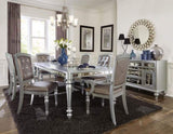 Sparkling Silver Finish Mirrored 1pc Server of 5x Drawers 2x Cabinets Ultra-Modern Style Dining Room B01190822