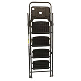 4 Step Ladder, Folding Step Stool with Non-Slip Wide Pedals, Soft Handle, Non-Slip Feet, Sturdy W2717P290420