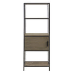 ZUN 3-Shelf Bookcase with Storage Cabinet B035118581