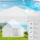 14 X 9.2 FT Pop up Canopy Tent - White 48116444