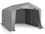 8X8FT Outdoor Storage Shelter Shed GREY 77980456