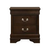 MDF Nightstand with 2 Drawers, Cappuccino B016P254522