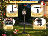 5.4 FT Christmas Street Lamp with Snowfall, Music & Warm Light, Detachable Lantern Head, Waterproof 35036998
