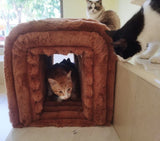 Ottoman Storage Bench Pet Supplies Corduroy Bench Cat's nest to hide For the Living Room, Entryway W1825P235544