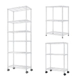 Heavy Duty Shelves 72.83" H Wire Shelving Unit with Wheels 1020LBS NSF Metal Shelves for 57206699