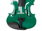 New 4/4 Acoustic Violin Case Bow Rosin Green 31954784