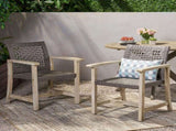 HAMPTON WOOD AND WICKER DINING CHAIR 60400.00MBLK