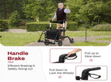 Practical Folding Rolling Walker Transport Wheelchair 57069059