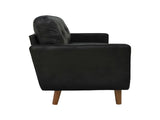65-inch Modern Minimalist Two-Seater Sofa, featuring breathable Foil fabric and solid wood legs W5568P478823