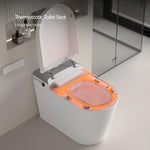 ZUN Smart Toilet, Smart Bidet Toilet with Remote Control, Raised Tankless Toilet with LED Display, W2026P200286