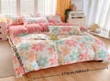 3 Piece Spring Pink Floral Duvet Cover Set for Women Adults Home Bedroom Pink Flowers Bedding Set 74460609