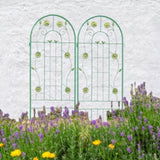 2 Pack Metal Garden Trellis 71" x 19.7" Rustproof Trellis for Climbing Plants Outdoor Flower Support W1586104736