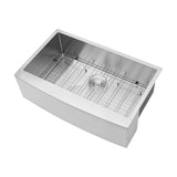 33"x21"x10"Farmhouse Apron Single Bowl Stainless Steel Kitchen Sink W2898P228896