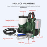 Handheld High Pressure Spray Paint Machine Airless Tools compatible with Makita 21V Batter 38403900