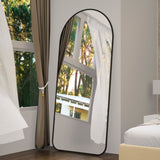 Arch Full Length Mirror 71"32" Big Full Body Mirror for Bedroom Oversized Floor Mirror Large W708P297677