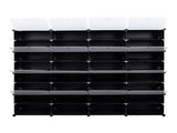 8-Tier Portable 64 Pair Shoe Rack Organizer 32 Grids Tower Shelf Storage Cabinet Stand Expandable 65115046