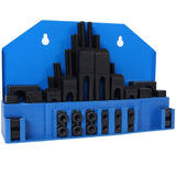 58Pc T-Slot Clamping Kit Mill Machinist Set With T-slot cleaner and Tightening Wrench W465P215021