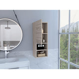Mila Bathroom Cabinet, Two Interior Shelves, Two External Shelves, Single Door Cabinet -Light Gray B20092098