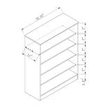 ZUN Two Door Shoe Storage Cabinet, Entryway Shoe Organizer with 5 Shelves, Distressed Grey B107130893
